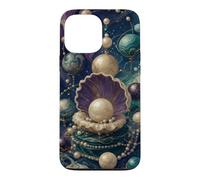 Custodia per iPhone 13 Pro Max Pearl Planet Cluster Astrologia Ispirato