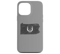 Custodia per iPhone 13 Pro Max Pennsylvania PA Deer Hunting Shed Antlers Design