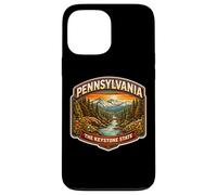 Custodia per iPhone 13 Pro Max Pennsylvania The Keystone State Souvenir Memorabilia dei visitatori