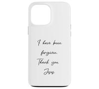 Custodia per iPhone 13 Pro Max Perdono: I have been forgiven Thank you Gesù Cristo