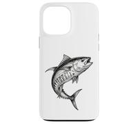 Custodia per iPhone 13 Pro Max Pescatore di pesce di tonno pinna gialla vintage pescatore