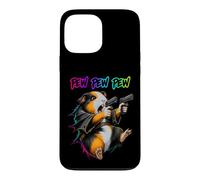 Custodia per iPhone 13 Pro Max Pew Pew Pew Divertente cavia Laser Blaster Cavy Animal Humor