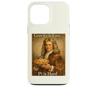 Custodia per iPhone 13 Pro Max Pi Day Gravity is Easy Pi è difficile divertente Newton Science Pun
