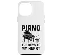 Custodia per iPhone 13 Pro Max Pianoforte Le chiavi del mio cuore Pianisti Pianisti Pianisti