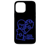 Custodia per iPhone 13 Pro Max Piece Together Happiness Puzzle Cuore Design
