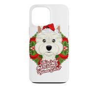 Custodia per iPhone 13 Pro Max Pigiama con scritta "This Is My Christmas", West Highland Terrier