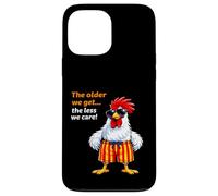 Custodia per iPhone 13 Pro Max Più invecchiamo e meno ci interessa Funny Rooster Summer Mood!