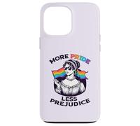 Custodia per iPhone 13 Pro Max PIÙ PRIDE LESS PREJUDICE Jane Austen LGBT Occhiali da sole Meme