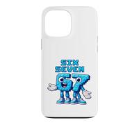Custodia per iPhone 13 Pro Max Pixel Six Seven Numbers Stile di gioco retrò