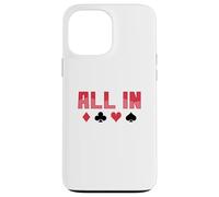 Custodia per iPhone 13 Pro Max Poker All in Gioco di Carte