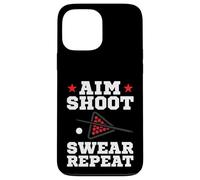 Custodia per iPhone 13 Pro Max Pool Playing Aim Shoot Swear Repeat Pool Playing Billiards