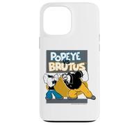 Custodia per iPhone 13 Pro Max Popeye il marinaio uomo vs bruto bluto retrò fumetto