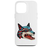Custodia per iPhone 13 Pro Max Popoli indigeni orgogliosi animali selvatici coyote lupo uomo