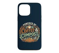 Custodia per iPhone 13 Pro Max Powered By Coffee & Compost Funny Gardener