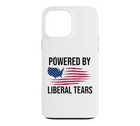 Custodia per iPhone 13 Pro Max Powered By Liberal Tears Flag Anti Liberal Make Liberals Cry