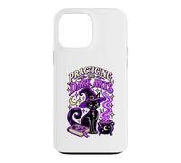 Custodia per iPhone 13 Pro Max Praticare le arti oscure strega gatto nero Halloween
