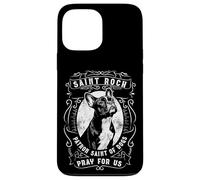 Custodia per iPhone 13 Pro Max Preghiera cattolica del santo patrono dei cani Bulldog francese di San Rocco