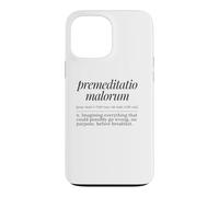 Custodia per iPhone 13 Pro Max Premeditatio Malorum Definizione latina Filosofia antica