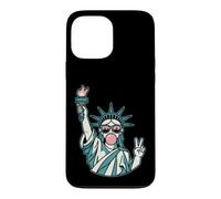 Custodia per iPhone 13 Pro Max Preppy Statue of Liberty Blowing Bubble Gum