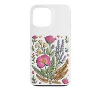 Custodia per iPhone 13 Pro Max Pressed Wildflower Meadow Florist Botanical Art