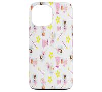 Custodia per iPhone 13 Pro Max Pretty Tooth Fairy - Bacchetta magica con denti bianchi, stella gialla