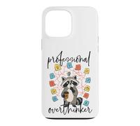 Custodia per iPhone 13 Pro Max Professionista Overthinker Raccoon Coffee Lover