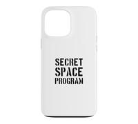 Custodia per iPhone 13 Pro Max Programma spaziale segreto/divertente design UFO Alien Conspiracy