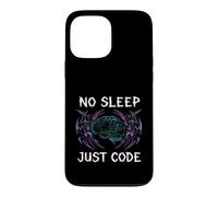 Custodia per iPhone 13 Pro Max Programmer Hacker No Sleep Just Code Cyberpunk Brain