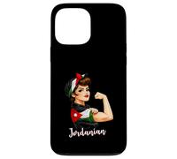 Custodia per iPhone 13 Pro Max Proud Strong Jordanian Girl Woman Girlfriend Jordan Flag