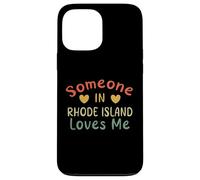 Custodia per iPhone 13 Pro Max Qualcuno nel Rhode Island mi ama Retro Stati Uniti d'America