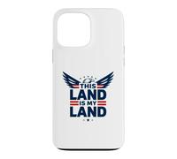 Custodia per iPhone 13 Pro Max Questa terra è la mia terra aquila patriottica
