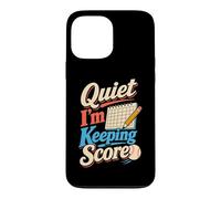 Custodia per iPhone 13 Pro Max Quiet I'm Keeping Score, umorismo da segnapunti di softball