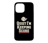 Custodia per iPhone 13 Pro Max Quiet I'm Keeping Score, umorismo da segnapunti di softball