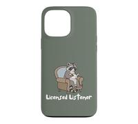 Custodia per iPhone 13 Pro Max Raccoon Licensed Listener Therapy School Graduation