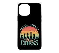 Custodia per iPhone 13 Pro Max Ragazze fantastiche giocano a scacchi Brain Training