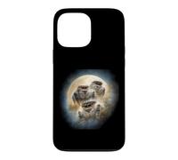 Custodia per iPhone 13 Pro Max Ragni saltatori Gold Moon Kawaii Chibi Ragni aerografo