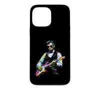 Custodia per iPhone 13 Pro Max Rave Presidente Abe Lincoln Suonare Chitarra Grafica EDM Art