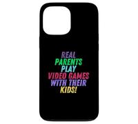 Custodia per iPhone 13 Pro Max Real Parents Play Video Games With Their Kids Gamer Mom Dad