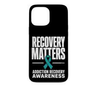 Custodia per iPhone 13 Pro Max Recovery Matters Drug Alcol Addiction Awareness Teal
