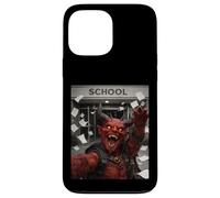 Custodia per iPhone 13 Pro Max Red Devil, meme selfie divertente, ultimo giorno di scuola