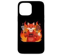 Custodia per iPhone 13 Pro Max Red Fox Cooking Grill BBQ Funny Gift Red Fox