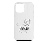Custodia per iPhone 13 Pro Max Regalo per amante delle galline Just Let Them Free Range