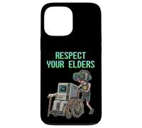 Custodia per iPhone 13 Pro Max Respect Your Elders Retro Computer Gamer Boy Funny VR Gaming