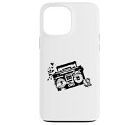 Custodia per iPhone 13 Pro Max Retro 80s 90s Boom-box Vintage Cassette Player Graphic Tee
