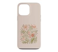 Custodia per iPhone 13 Pro Max Retro Animal Print Wildflower Flowers Boho Floral Aesthetic