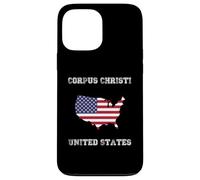 Custodia per iPhone 13 Pro Max Retro Corpus Christi Stati Uniti Distressed Stati Uniti