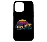 Custodia per iPhone 13 Pro Max Retro Grand Canyon National Park Vintage Tramonto Souvenir