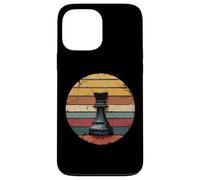 Custodia per iPhone 13 Pro Max Retro Vintage Tramonto Scacchi Regina Strategia 80s Style