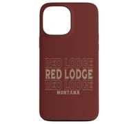 Custodia per iPhone 13 Pro Max Rifugio rosso vintage Montana