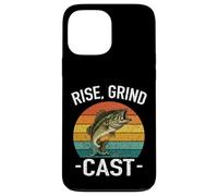 Custodia per iPhone 13 Pro Max RISE GRIND CAST Amante della pesca Fish Whisperer Avventure Lago